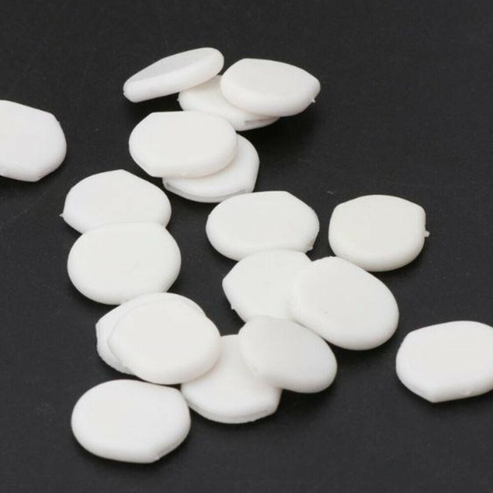 White Clip Slip Earring Comfort Pads Backs Findings 20 pcs